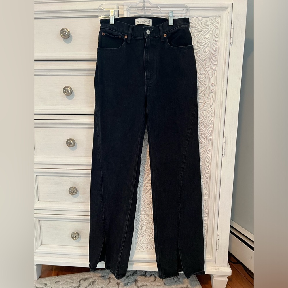 Black split hem jeans from Abercrombie& Fitch. Never worn.